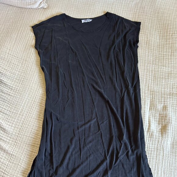 Charcoal Capsleeve Tshirt Dress - Picture 1 of 2